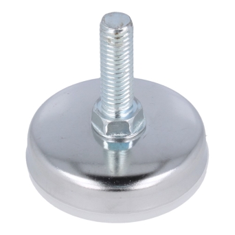 Stopka meblowa TITAN M8x25mm fi43 biały/chrom