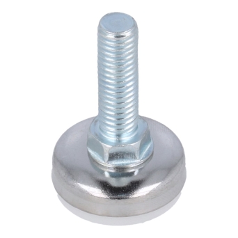 Stopka meblowa TITAN M8x25mm fi26 biały/chrom