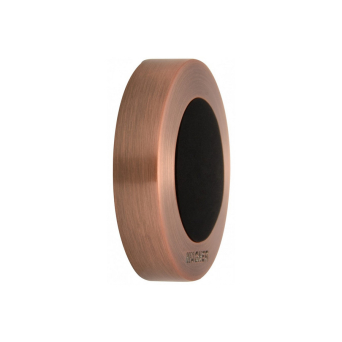 Odbojnik ścienny RING 38x10mm miedź/czarny