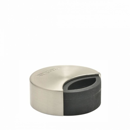 Odbojnik do drzwi WAGNER EH5151 DUO H18mm stal szczotkowana czarna guma