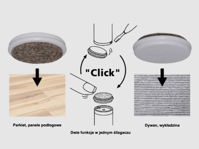 QuickClick DUO - dwie funkcje w jednym ślizgaczu - po prostu odwróć !